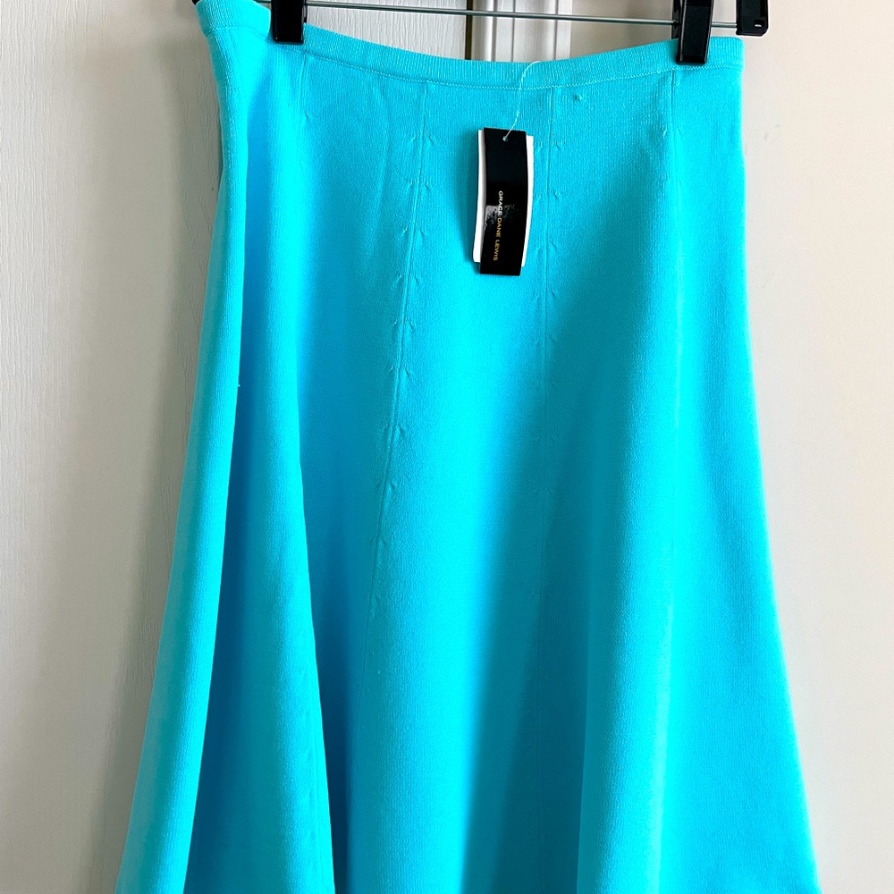 Grace Dane Lewis Turquoise Skirt size M NWT